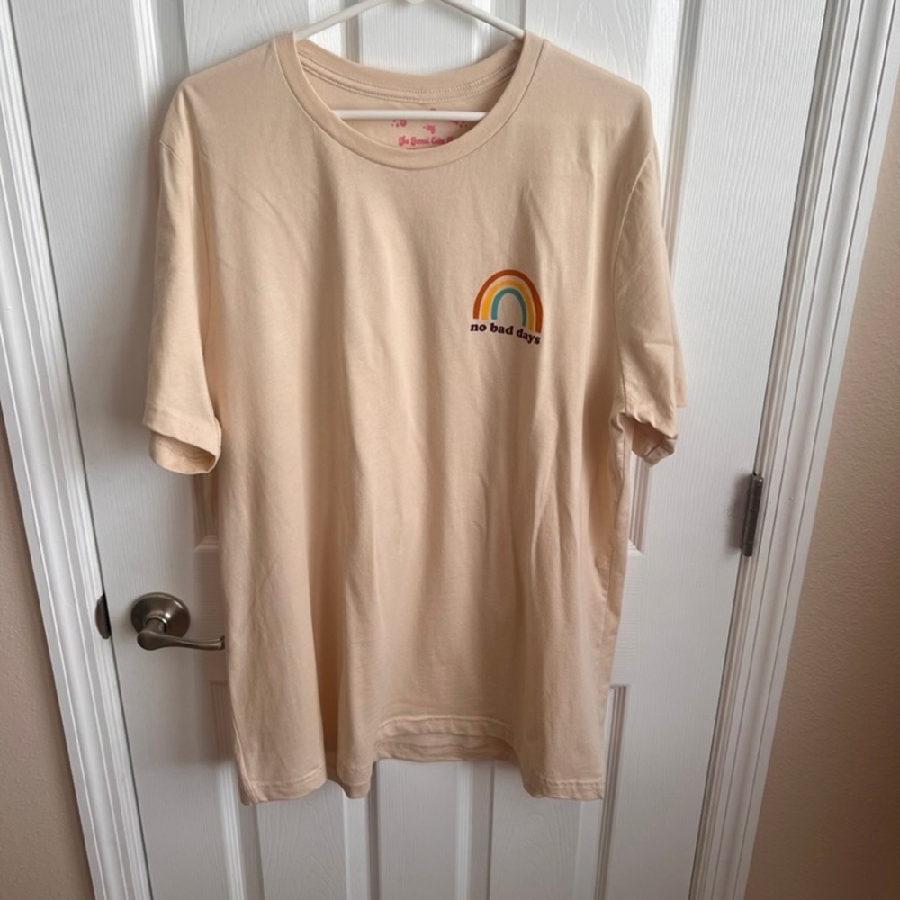 New The Funnel Cake Tree Rainbow Graphic Tee No Bad‎ Days Casual Top XL